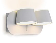 Бра с выключателем LED Sota FW171 Ambrella light белый 2 лампы, основание белое в стиле хай-тек современный 